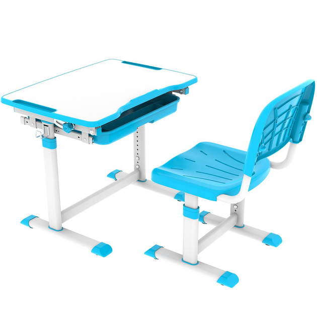 Растущая детская парта со стульчиком для школьника Cubby Sorpresa Blue - изображение 4