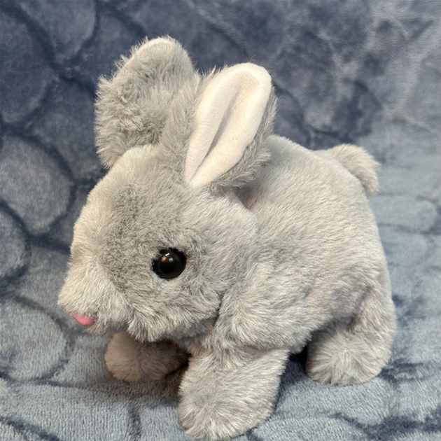 Maskotka-przytulanka Lean Toys Królik Szary 18 cm 22469 (5905991048251) - obraz 2