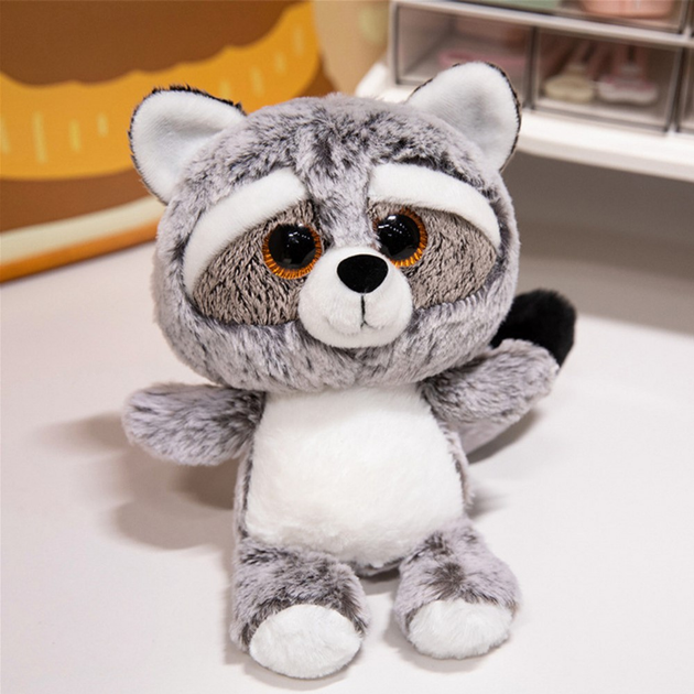 Maskotka-przytulanka Lean Toys Szop Szary 22 cm 22117 (5905991044734) - obraz 2