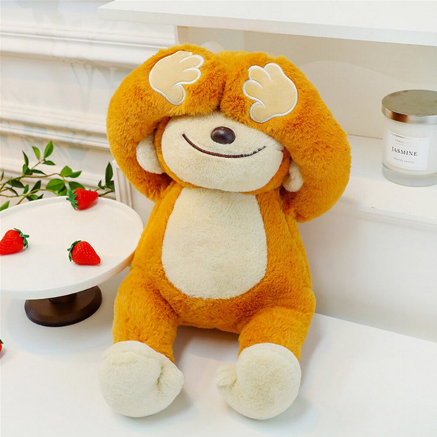 М'яка іграшка Lean Toys Мавпа з магнітами в лапках Коричнева 23 см 22118 (5905991044741) - зображення 3