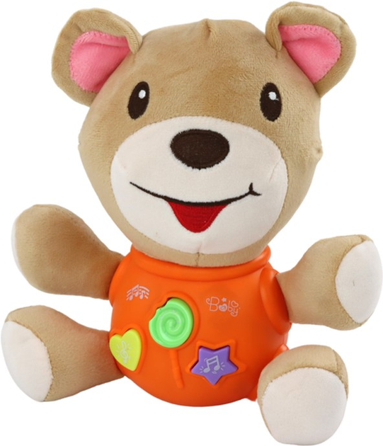 Maskotka interaktywna Lean Toys Miś Pomarańczowy 23 cm 17538 (5905991003878) - obraz 1