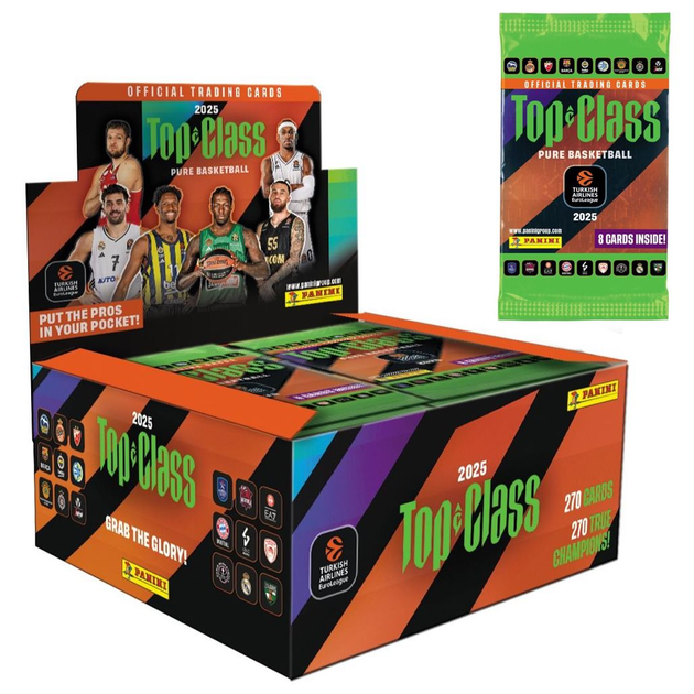 Zestaw kart kolekcjonerskich Panini Euroleague Top Class: Display of 24 Packs 108357 (8051708023930) - obraz 5