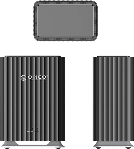 Док-станція Orico 9728C3 для 2 x 2.5" HDD/SSD / 3.5" HDD Black (6942227137517) - зображення 2