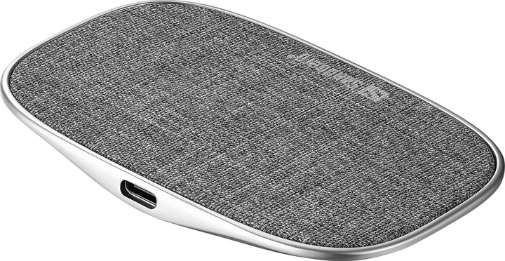 Бездротовий зарядний пристрій Sandberg Wireless Charger SleekPad 15W Grey (5705730441608) - зображення 3