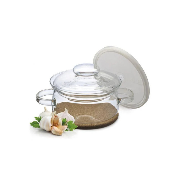 Каструля скляна з кришкою та корковою підставкою Simax Nyko Gourmet 1,5 л s520/6063 - зображення 2