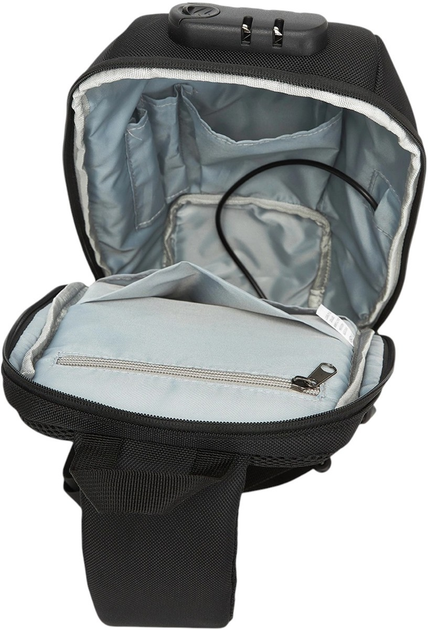 Torba rowerowa Wozinsky Premium Single Shoulder Anti-Theft with Organizer and USB Black (5907769372186) - obraz 4