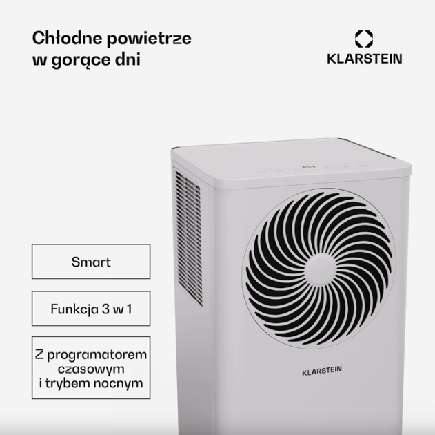 Klarstein Aero Ring 7K Smart мобильный кондиционер 3 в 1 с голосовым управлением, 7000 BTU, для помещения - изображение 2