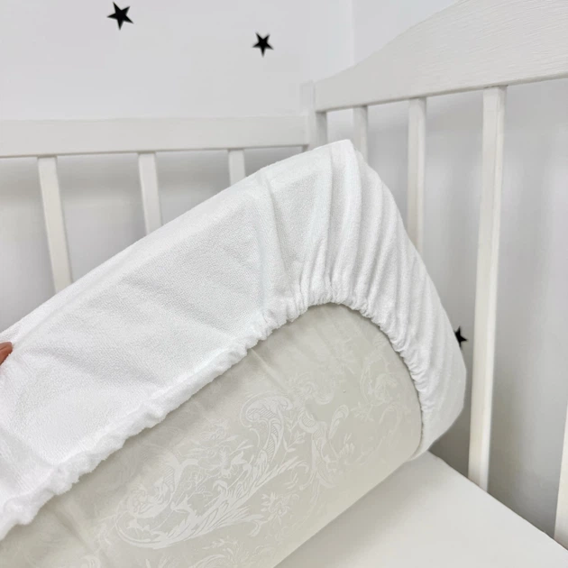 Детская водонепроницаемая простыня в кроватку 120х60 см Oh My Kids "Мишки" бежевый - изображение 3