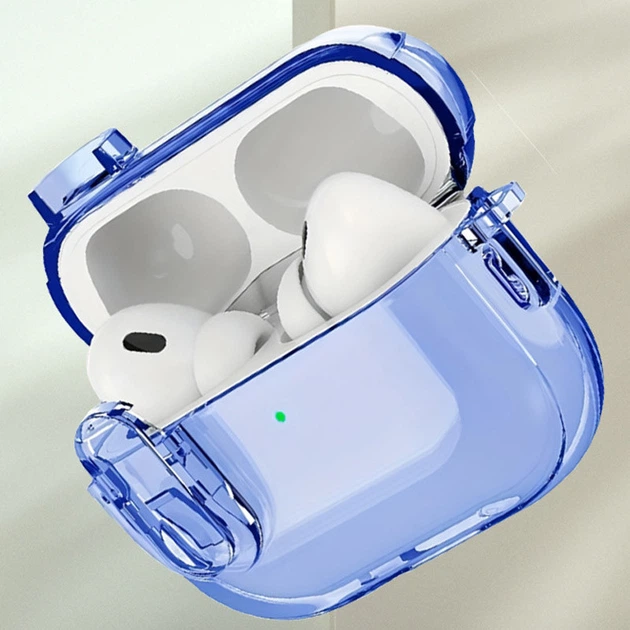 Футляр TPU Colorful для навушників Airpods Pro 2 / Pro Blue - зображення 4