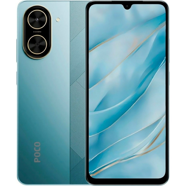 Poco C61 3/64GB + Poco C71 3/64Gb 2台セット Смартфон Xiaomi Poco C61 3/64GB Green Europe – фото, відгуки