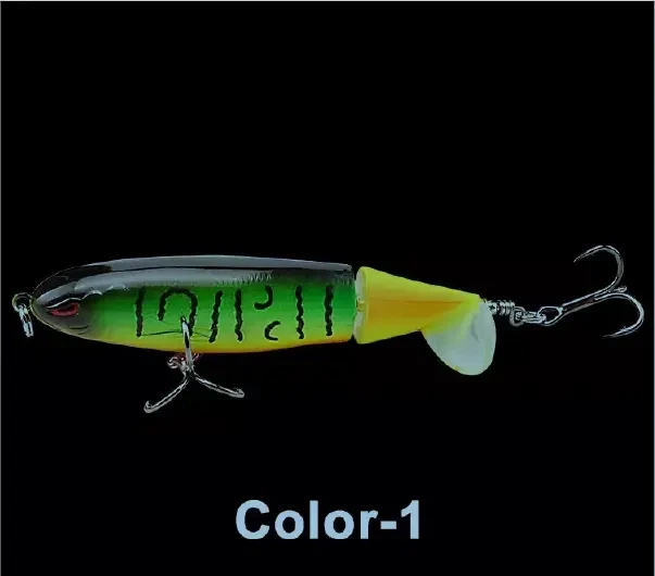 Воблер Topwater Пропбейт приманка 10 cm 13 g вращающийся хвост Color 1 - Фото 1 Воблер Topwater Пропбейт приманка 10 cm 13 g вращающийся хвост Color 1 - изображение 1