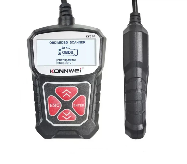 Діагностичний автосканер Konnwei KW310 CAN OBDII + EOBD CODE READER - изображение 2