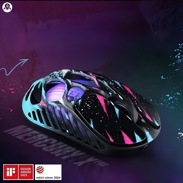 Мышь GravaStar Mercury X Pro 8K игровая с комбинированным подключением, Special Edition Neon Graffiti - изображение 6