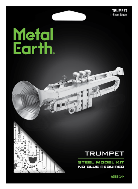 Металлический 3D конструктор Metal Earth "Труба (музыкальный инструмент)" (ME1036) - изображение 9