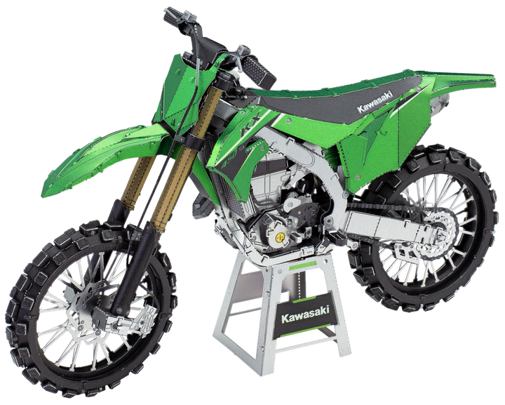 Металлический 3D конструктор "Мотоцикл Kawasaki KX-450" - Фото 1 Металлический 3D конструктор "Мотоцикл Kawasaki KX-450" - изображение 1