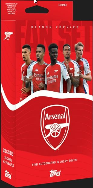 Karty do gry Topps FAN SET FC Arsenal 2024/25 (5053307073944) - obraz 1
