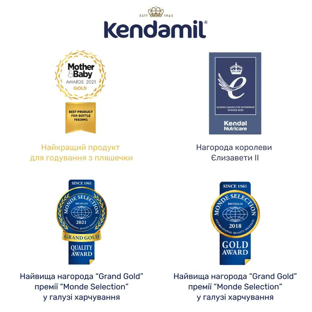 Суміш суха молочна Kendamil 1 етап (0-6 міс) 800 г - изображение 4