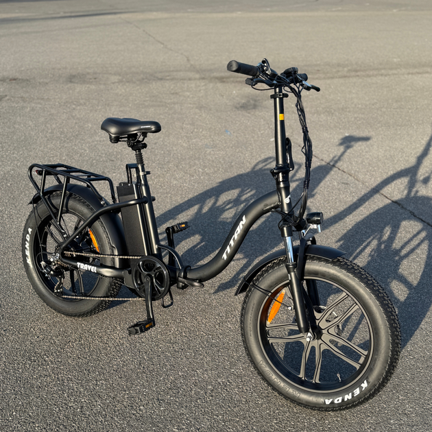 Велосипед складной с Е-комплектом E-Titan Travel 20.4" 13-рама" 500w 48v 12ah Черный 2025 года - изображение 2