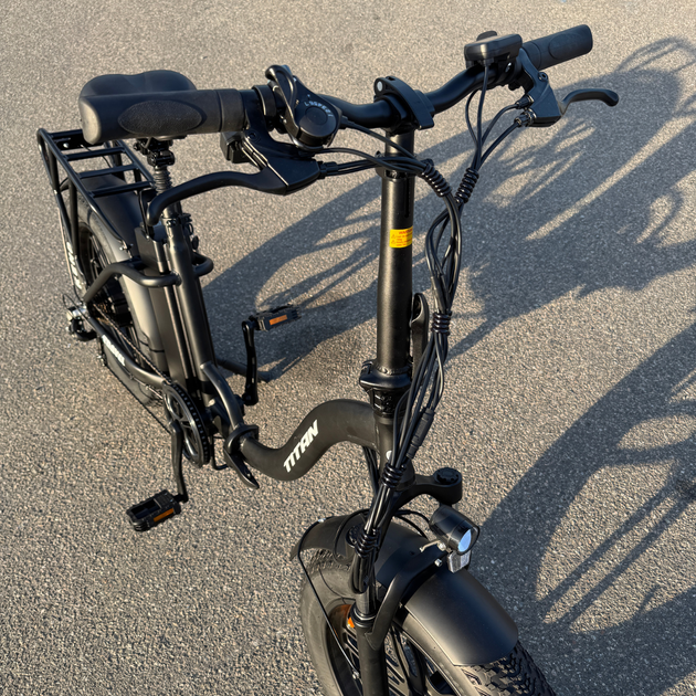 Велосипед складной с Е-комплектом E-Titan Travel 20.4" 13-рама" 500w 48v 12ah Черный 2025 года - изображение 3