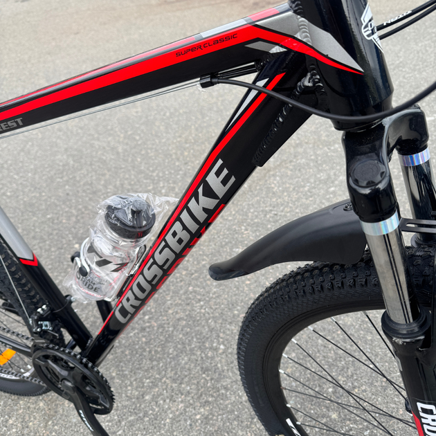 Велосипед CrossBike 29" Everest 2025 Рама-21" black-red - изображение 5