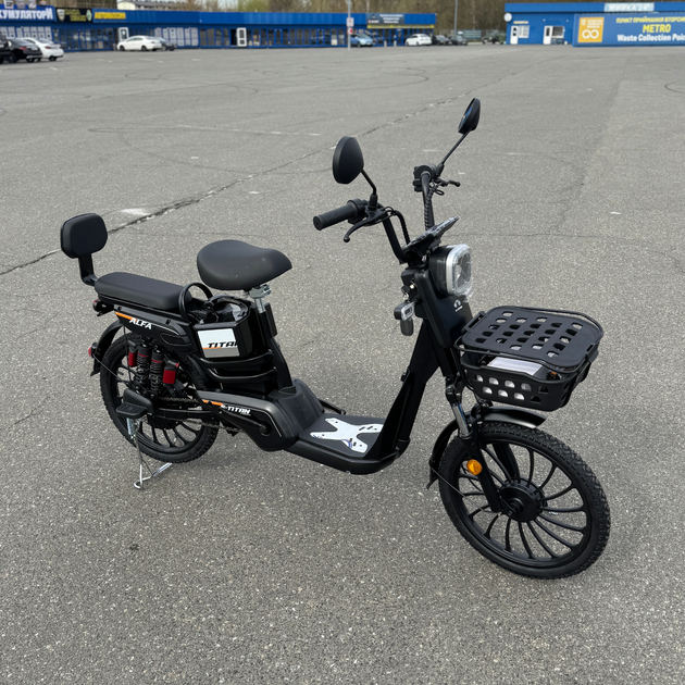 Электроскутер E-Titan Alfa 20" black - Фото 2 Электроскутер E-Titan Alfa 20" black - изображение 2