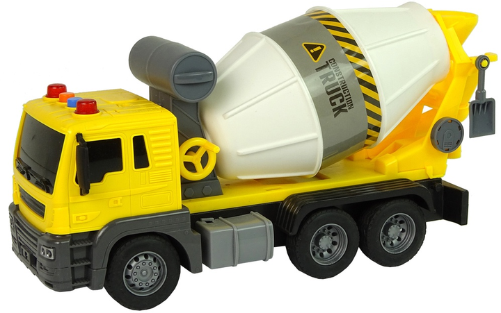 Betoniarka obrotowa Lean Toys z dźwiękiem i światłami 1:16 Żółta (11074) (5905214973971) - obraz 3