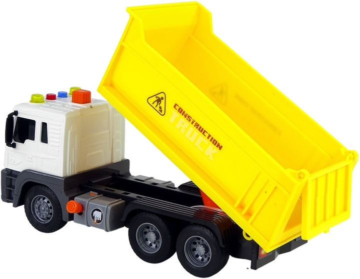 Самоскид Lean Toys з підйомним кузовом, підсвічуванням і звуковими ефектами 1:16 жовтий (11072) (5905214973964) - зображення 3