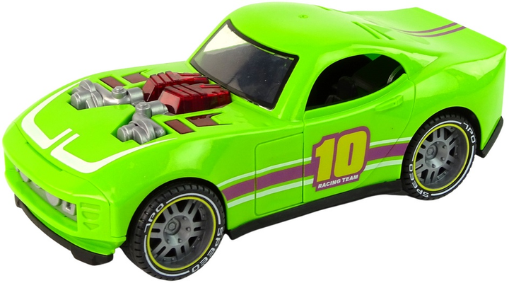 Спортивна машинка Lean Toys зі звуком та світлом 1:14 зелена (15465) (5905515358439) - зображення 3