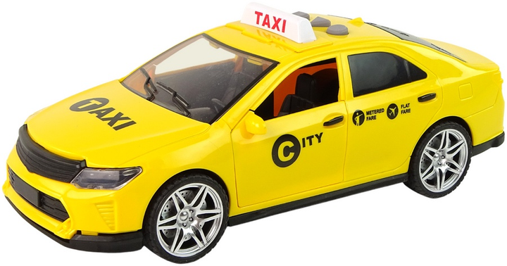 Машинка таксі Lean Toys зі звуком та світлом 1:14 жовта (15474) (5905515358521) - зображення 3