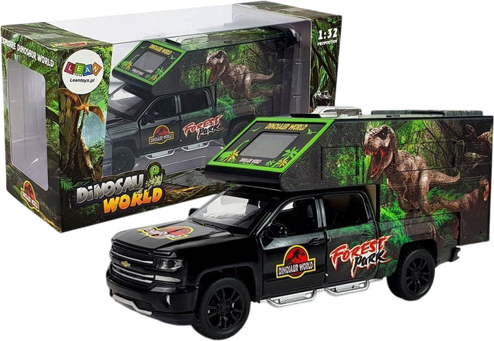 Camper z dinozaurami Lean Toys 1:32 Czarny (5970) (5908275997047) - obraz 2