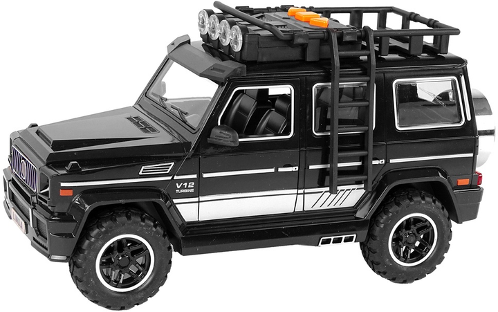 Auto terenowe Lean Toys z napędem frykcyjnym i dźwiękiem Czarne (15496) (5905515358743) - obraz 3