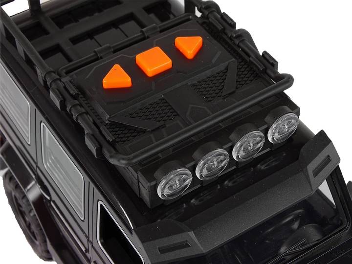 Auto terenowe Lean Toys z napędem frykcyjnym i dźwiękiem Czarne (15496) (5905515358743) - obraz 6