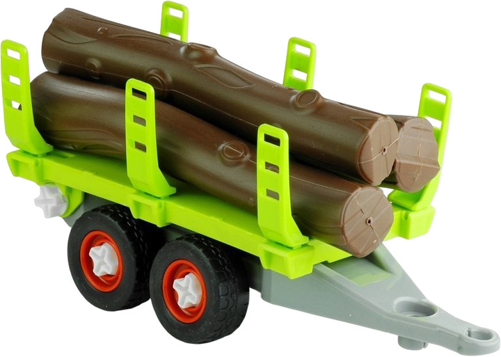 Трактор Lean Toys з причепом та деревиною 43 см Зелений (3554) (5902808156543) - зображення 5