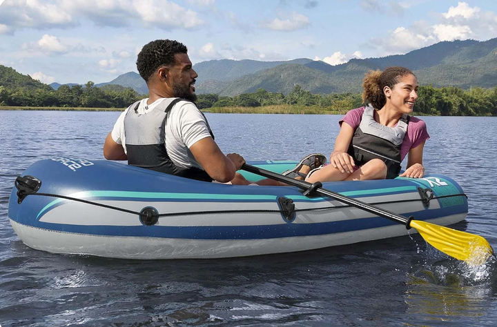 Надувний човен Bestway Hydro-Force Trek X2 Raft 232 x 118 см 61153 (6941607373033) - зображення 7