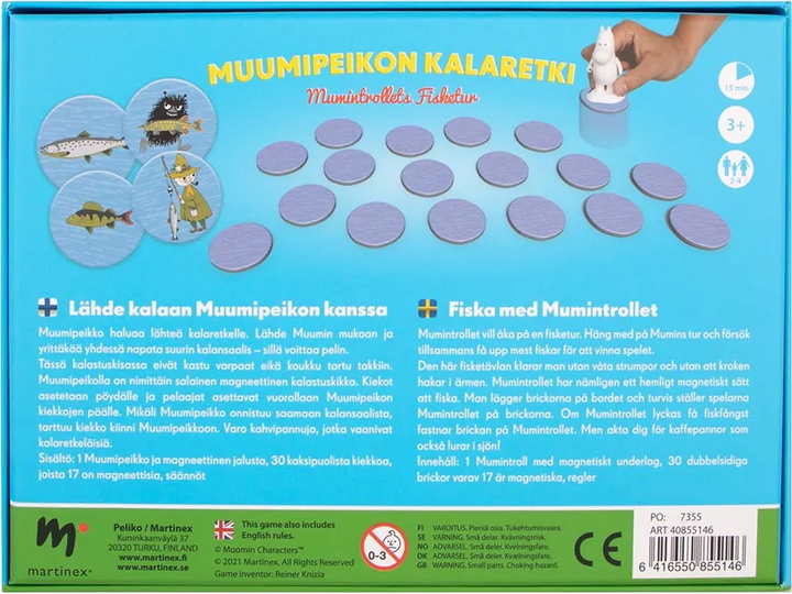 Настільна гра Peliko Moomintrolls Go Fishing (6416550855146) - зображення 3