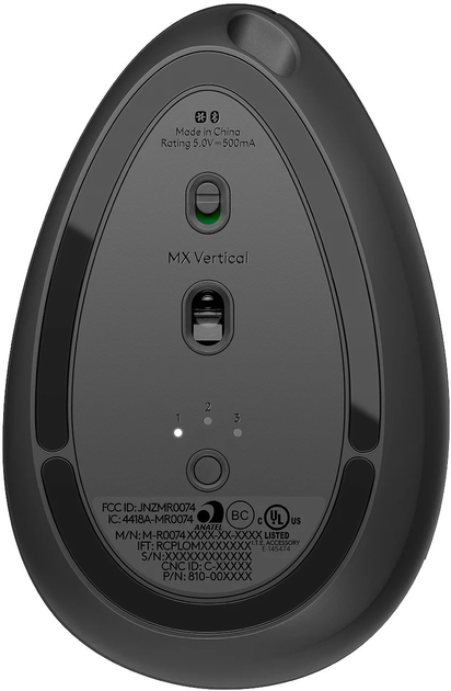 Миша Logitech Ergo MX Vertical Graphite (910-005448) (2447LVM0K579) - Уцінка - зображення 6