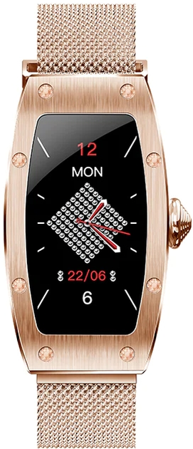 Smartwatch Kumi K18 Swarovski Gold (KU-K18/GD) (K18GD210106083) - Outlet - obraz 2