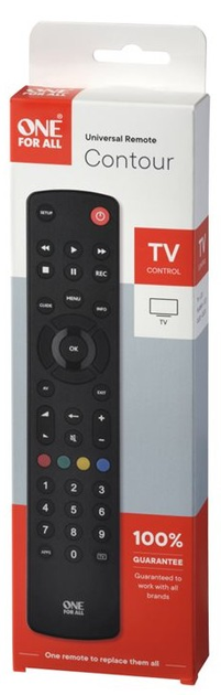 Універсальний пульт One For All Contour TV URC1210 Black (8716184064982) - зображення 3