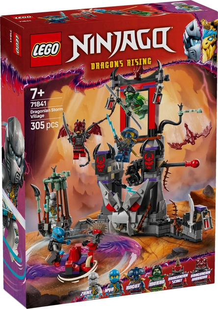 Zestaw klocków LEGO Ninjago Wioska Smoczej Burzy 305 elementów (71841) - obraz 1