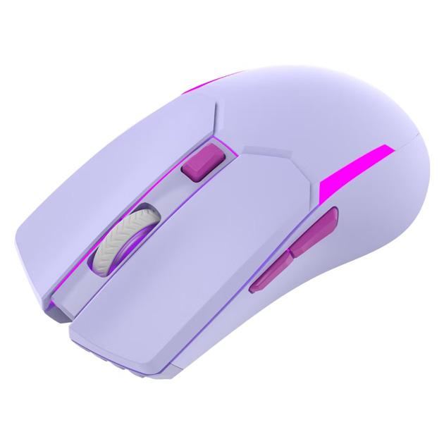 Беспроводная игровая мышь Fantech WGC2 Venom II Vibe, RGB, 800-4000DPI, 2.4GHz, 300mAh, 720h, Фиолетовый - изображение 2