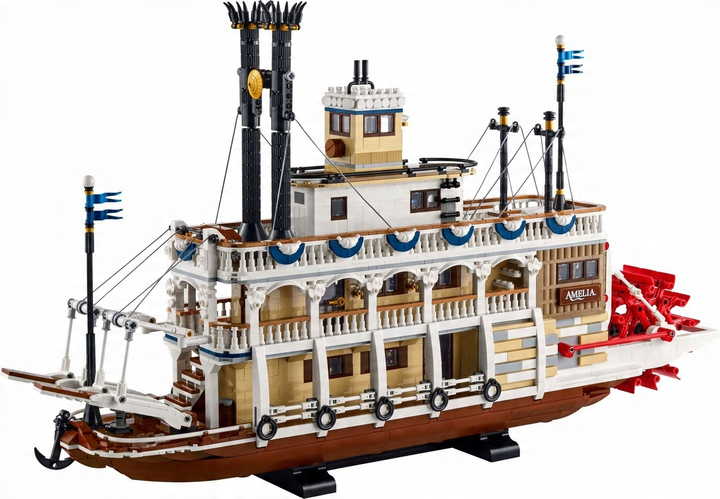 Zestaw klocków LEGO Ideas Parowiec rzeczny 4090 elementów (21356) - obraz 4