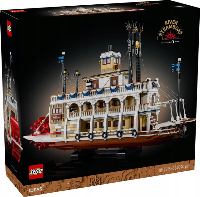 Zestaw klocków LEGO Ideas Parowiec rzeczny 4090 elementów (21356) - obraz 6