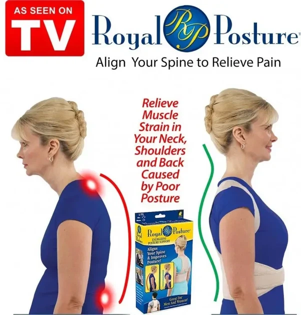 Корректор осанки royal posture woman универсальный корсет от сутулости ортопедический магнитный реклинатор - изображение 9