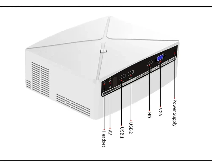 Мультимедийный мини проектор c80up wifi для дома беспроводной домашний кинотеатр - изображение 8