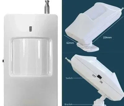 Бездротовий датчик руху для gsm сигналізації 433 hz охоронний універсальний інфрачервоний ік з антеною - Фото 5 Бездротовий датчик руху для gsm сигналізації 433 hz охоронний універсальний інфрачервоний ік з антеною - зображення 5