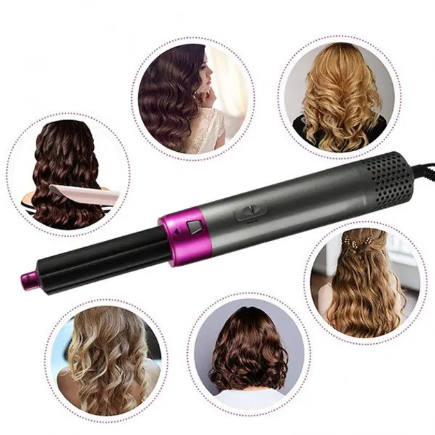 Мультистайлер 5 в 1 Hot Air Styler для разных типов волос с функциями придания объема - изображение 6