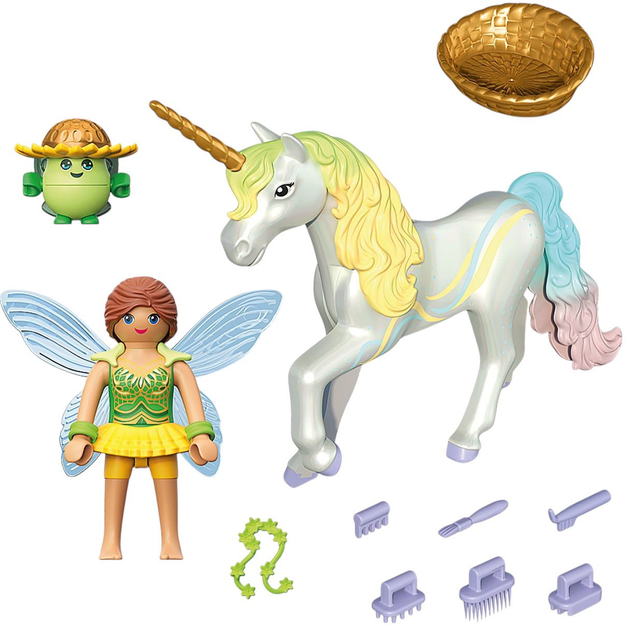 Ігровий набір Playmobil Колекційний єдиноріг: Rainbow Flower з феєю (71840) (4008789718402) - зображення 3