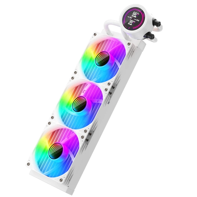 Система водяного охлаждения с ARGB-подсветкой 1stPlayer TS4-360 White (TS4-360-WH) - изображение 4
