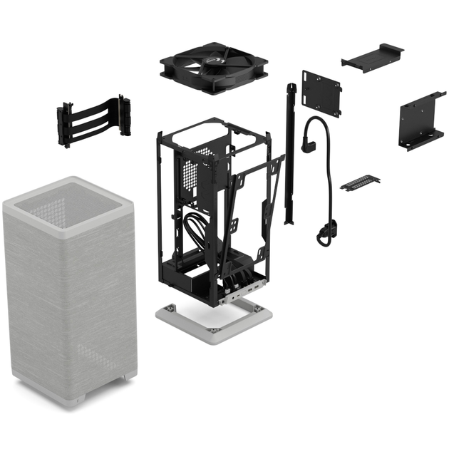 Корпус Fractal Design Mood, mini-ITX корпус для геймерской станции FD-C-MOD1N-01 без блока питания Light Gray - изображение 11