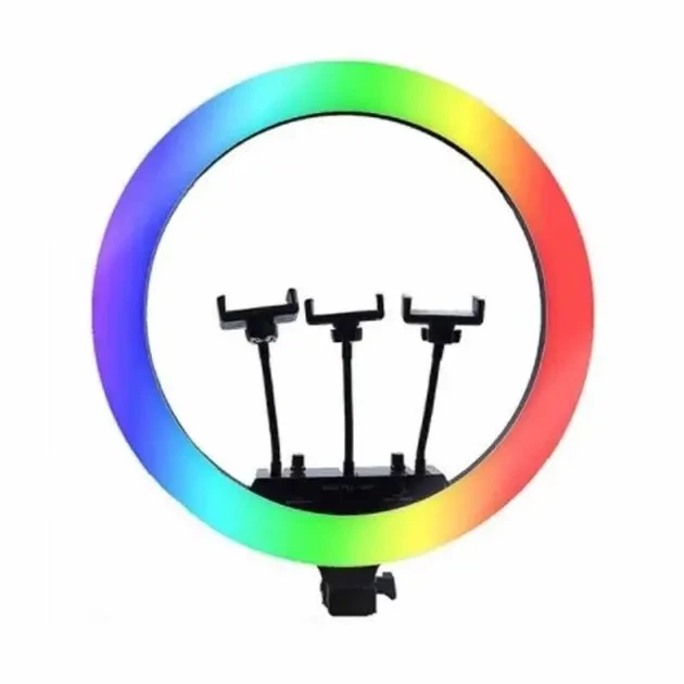 Кольцевая LED лампа RGB MJ18 45см 3 крепления - изображение 3
